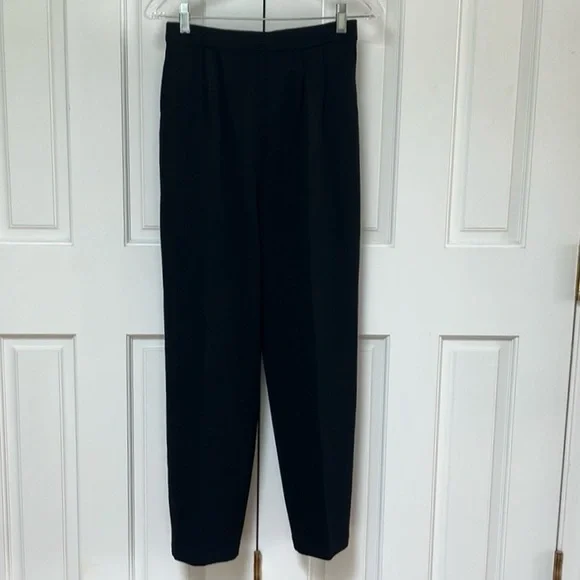 Black St. John Basics Knit Pants
